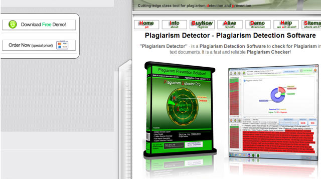 Plagiarism detection software
