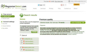 PlagairismDetect scanner review