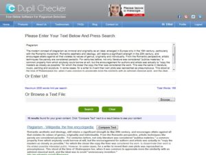 Duplichecker plagiarism checker software
