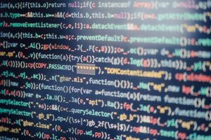 Code on a computer screen