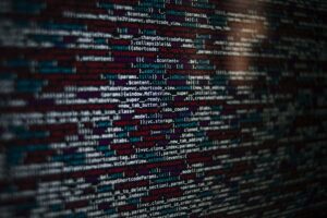Computer screen showing AI text detector code