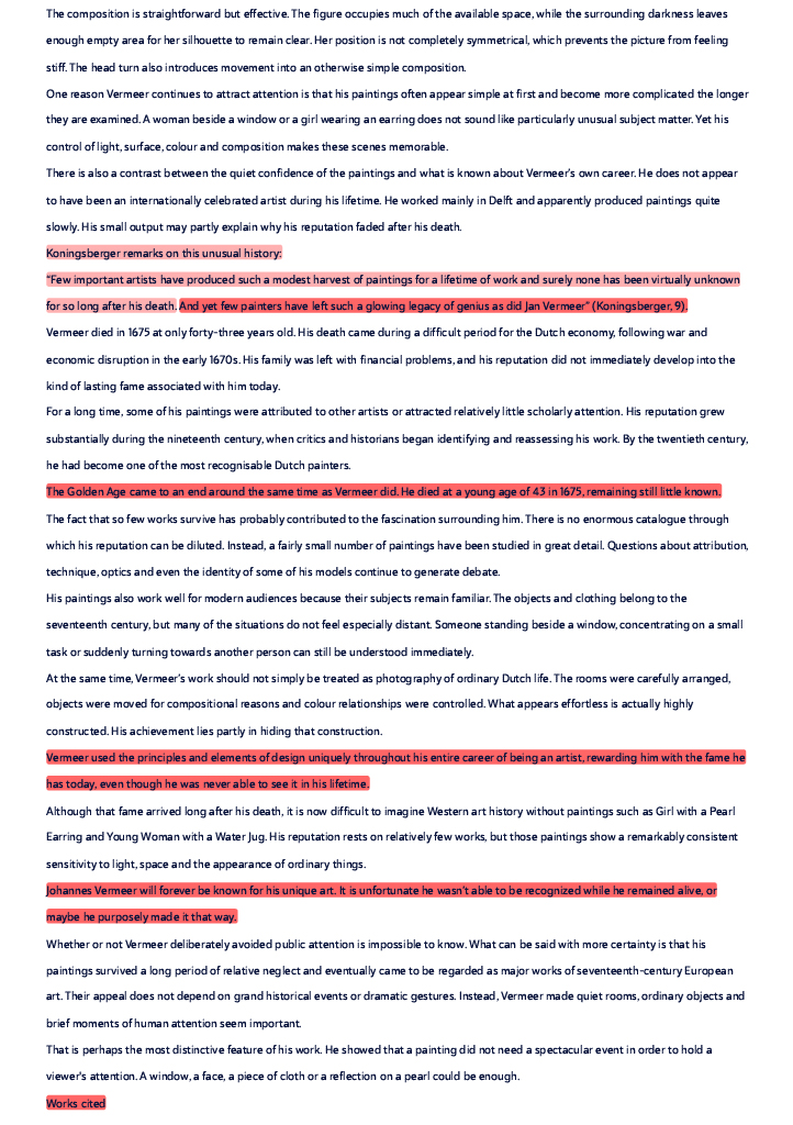 Plagiarism checker and AI detector report - page 6 (third page of the essay)